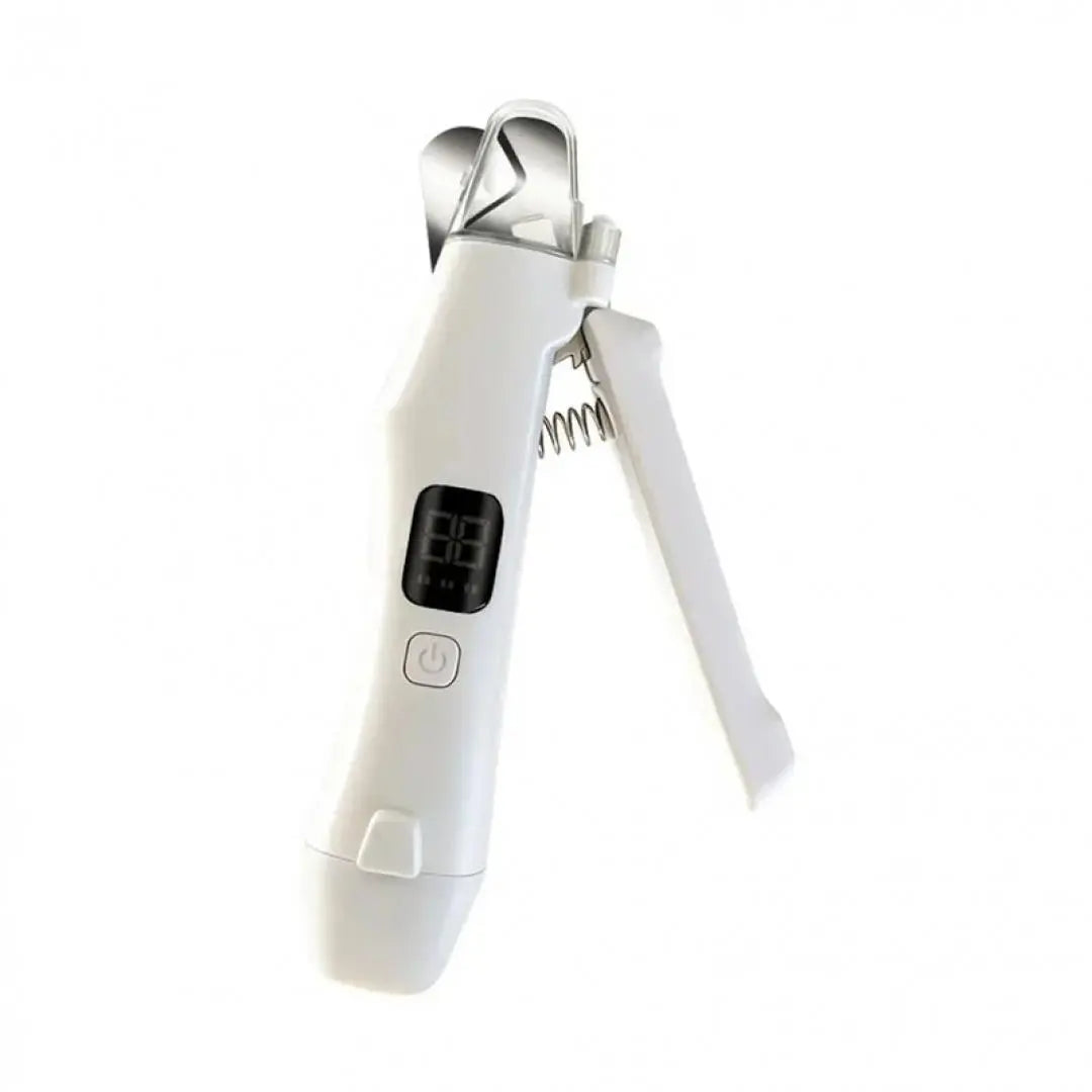 Professional 2-In-1 Stainless Steel Rechargeable Pet Nail Trimmer & Grinder with Built-In LED Light, 3.7V 400Mah, ABS Universal Foot Care Tool, Cleaning Function, Charging Cable Included, Fit for Dogs & Cats (18Cm * 5.5Cm)