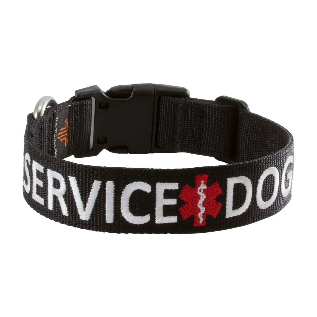 Tacticollar Adjustable Nylon Service Dog Collar with Embroidery