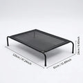 Petitrinu Classic Raised Dog Bed with Metal Raised Frame - Textilene Stretch Mesh Fabric, Cooling, Breathable, Moisture Proof, Joint Relief for Medium/Large Dogs, 2 Sizes (47.24In×31.89In×9.45In/35.43In×25.59In×8.27In) Pet Cot Sohochic