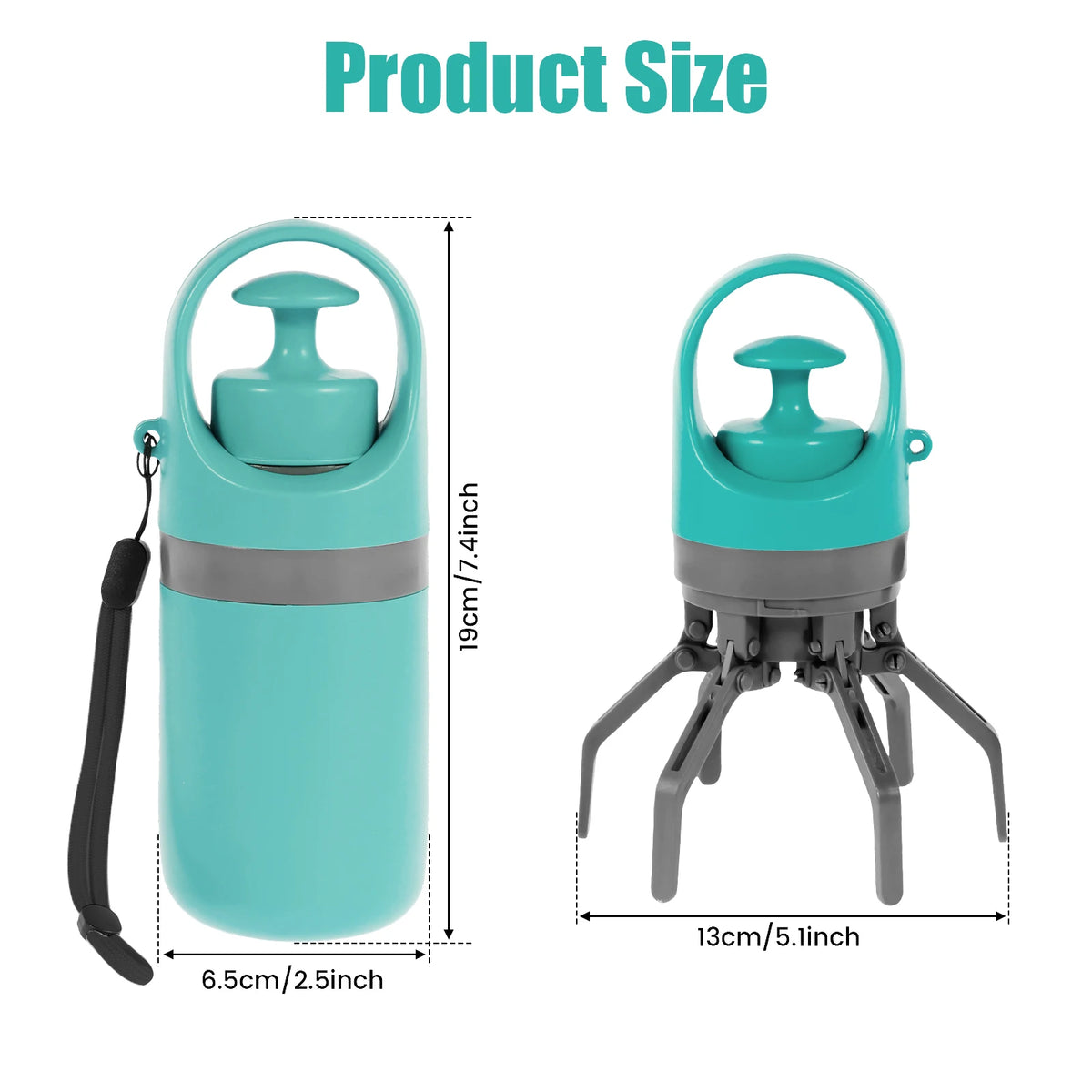 Portable Pet Waste Disposal Bag with Dog Fecal Shovel Dispenser