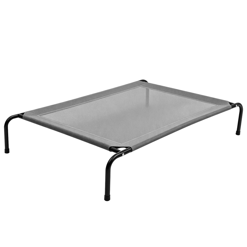 Petitrinu Classic Raised Dog Bed with Metal Raised Frame - Textilene Stretch Mesh Fabric, Cooling, Breathable, Moisture Proof, Joint Relief for Medium/Large Dogs, 2 Sizes (47.24In×31.89In×9.45In/35.43In×25.59In×8.27In) Pet Cot Sohochic