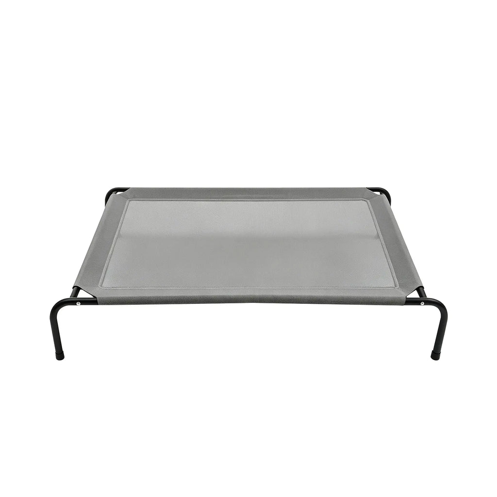 Petitrinu Classic Raised Dog Bed with Metal Raised Frame - Textilene Stretch Mesh Fabric, Cooling, Breathable, Moisture Proof, Joint Relief for Medium/Large Dogs, 2 Sizes (47.24In×31.89In×9.45In/35.43In×25.59In×8.27In) Pet Cot Sohochic